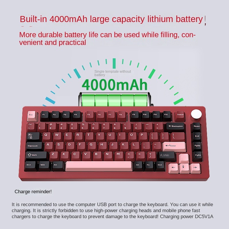 HJSDZHI AL75V2 Mechanical Keyb - Mechanical Keyboard Barebone Aluminum Gasket 75 recension och pris