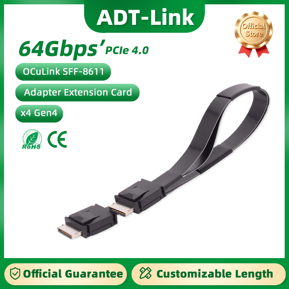 ADT-Link  PCI-E 4.0 X4 SFF-861 - External Gpu Dock Pcie 4.0 Oculink recension och pris