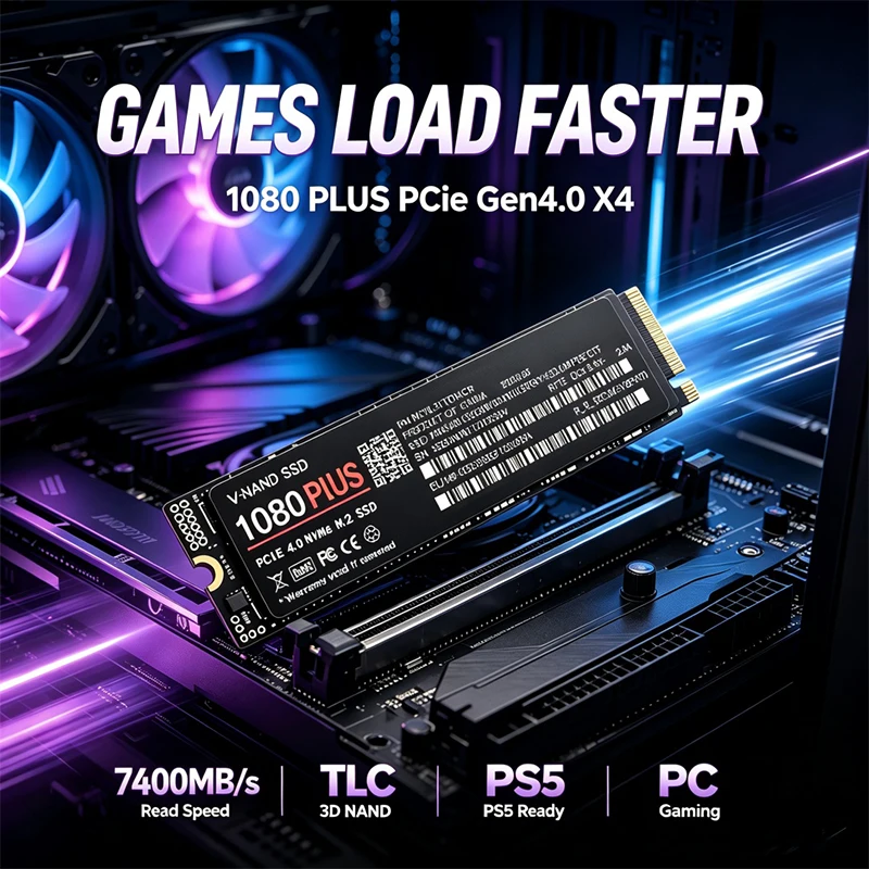 Gaming M.2 NVMe SSD 1080 PLUS  - M.2 Nvme 4Tb Pcie 4.0 Ssd recension och pris