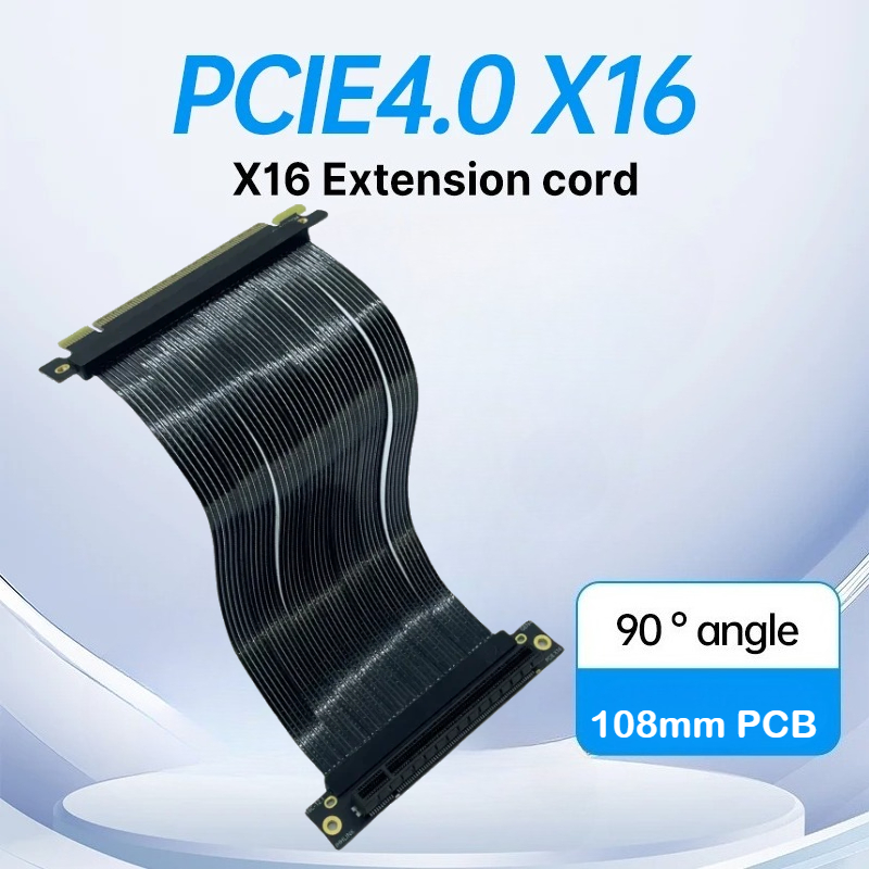 PCI-E 4.0 X16 Graphics Card Sh - Pcie 4.0 X16 Riser Cable 90 Degree recension och pris