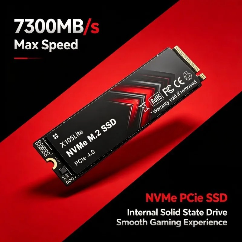 X105Lite 500GB-4TB SSD NVMe M. - M.2 Nvme 4Tb Pcie 4.0 Ssd recension och pris