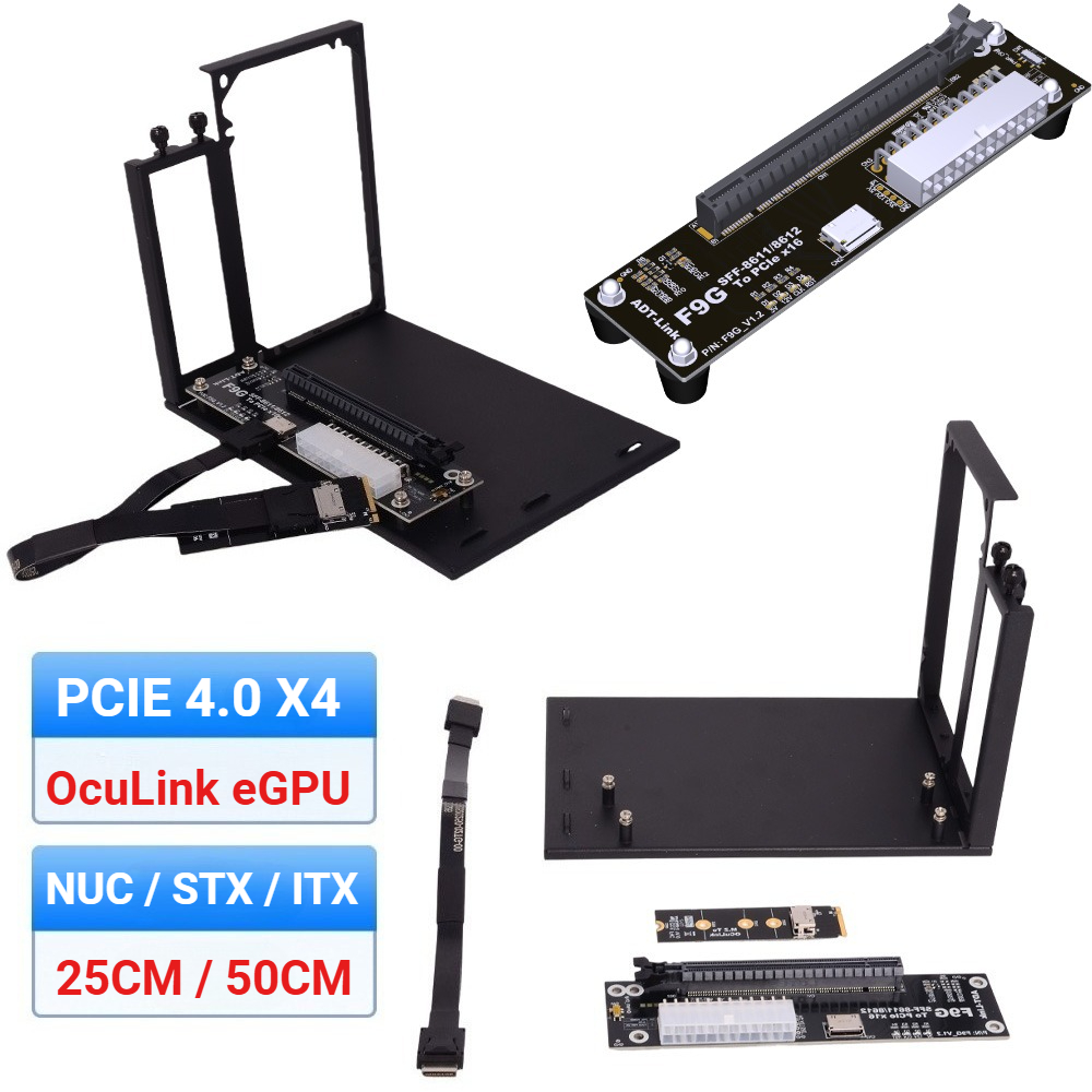 F9G-BK7 EGPU Oculink GPU Dock  - External Gpu Dock Pcie 4.0 Oculink recension och pris