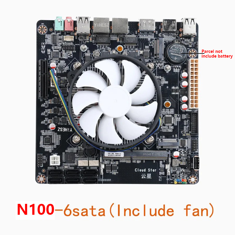 Intel N100 Mini-ITX Motherboar - Nas Motherboard N100 6 Sata recension och pris