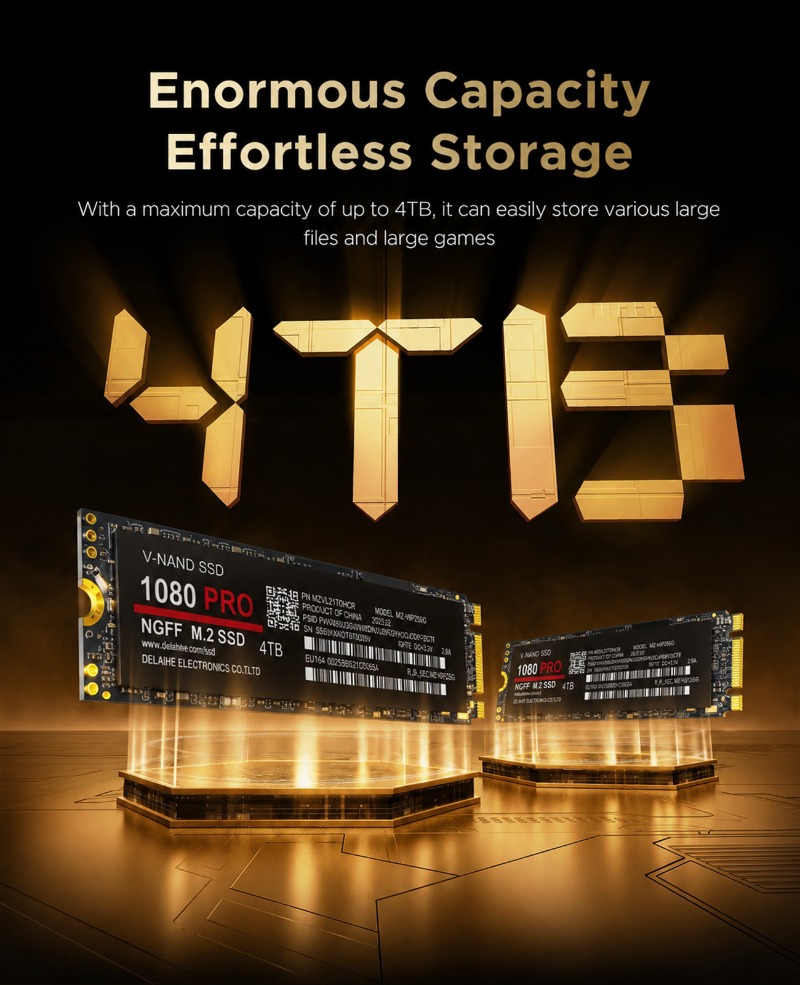 100% original 1080PRO PCIe 4.0 - M.2 Nvme 4Tb Pcie 4.0 Ssd recension och pris