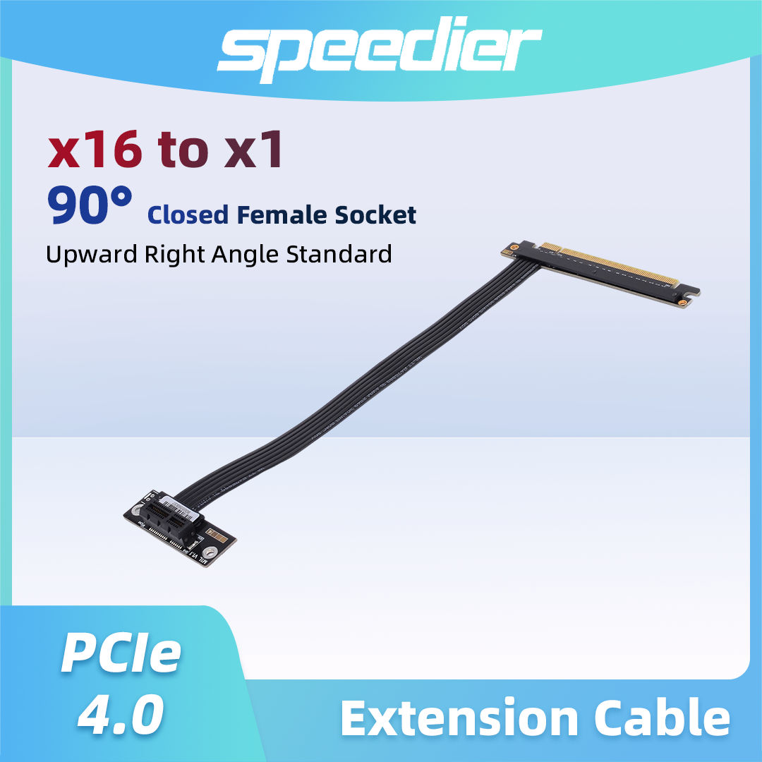 PCIe 4.0 / 3.0 X16 To X1 X4 X8 - Pcie 4.0 X16 Riser Cable 90 Degree recension och pris