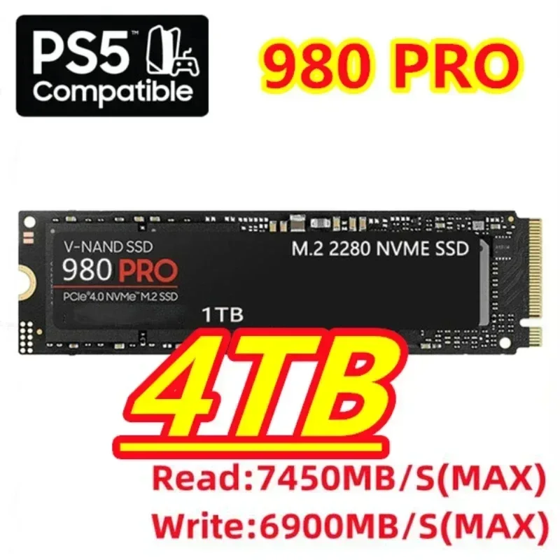 Brand New  980 Pro SSD 1TB 2TB - M.2 Nvme 4Tb Pcie 4.0 Ssd recension och pris